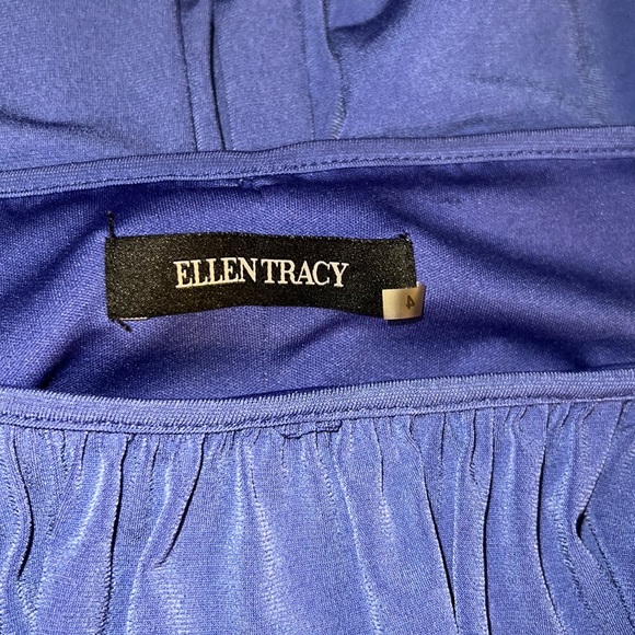 Ellen Tracy Size 4 Plum Balloon Long Sleeve Dress - Picture 14 of 15